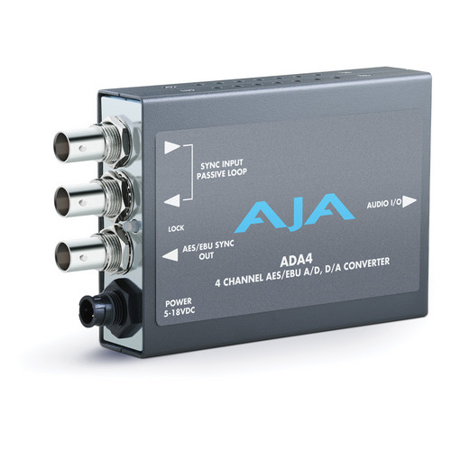 AJA 4-Channel Bi-Directional Audio A/D & D/A Converter