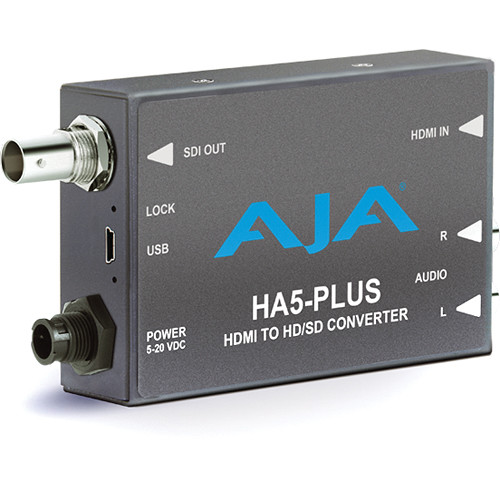 AJA HA5-Plus HDMI to 3G-SDI Mini-Converter