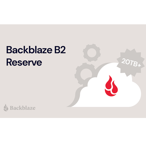 Backblaze B2 Reserve Cloud Data Service (1 Year) - 100 TB