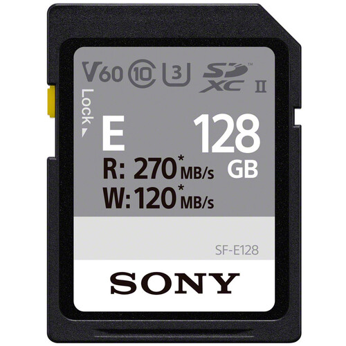 Sony 128GB SF-E Series UHS-II SDXC Memory Card