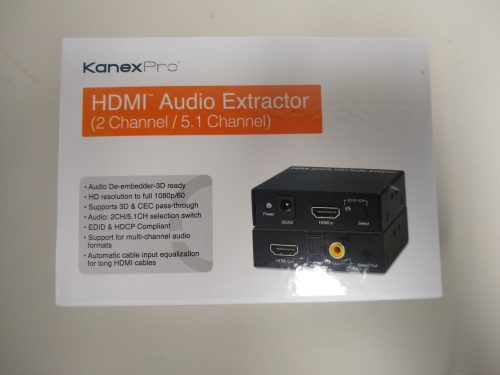 KanexPro Audio De-Embedder with HDMI Video Output - USED