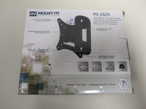 Mount-It! Tilting TV Wall Mount (Up to 32", 44lbs) - OPEN BOX